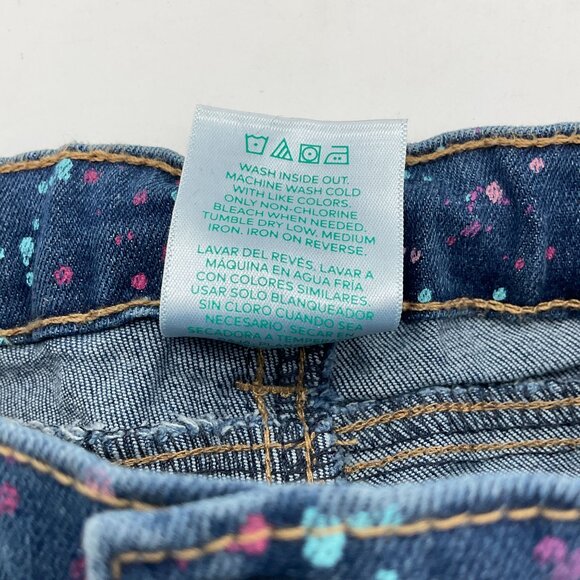 Garanimals Toddler Girls Printed Paint Splatter Denim 5-pkt Shorts 18M NWT - Picture 5 of 7